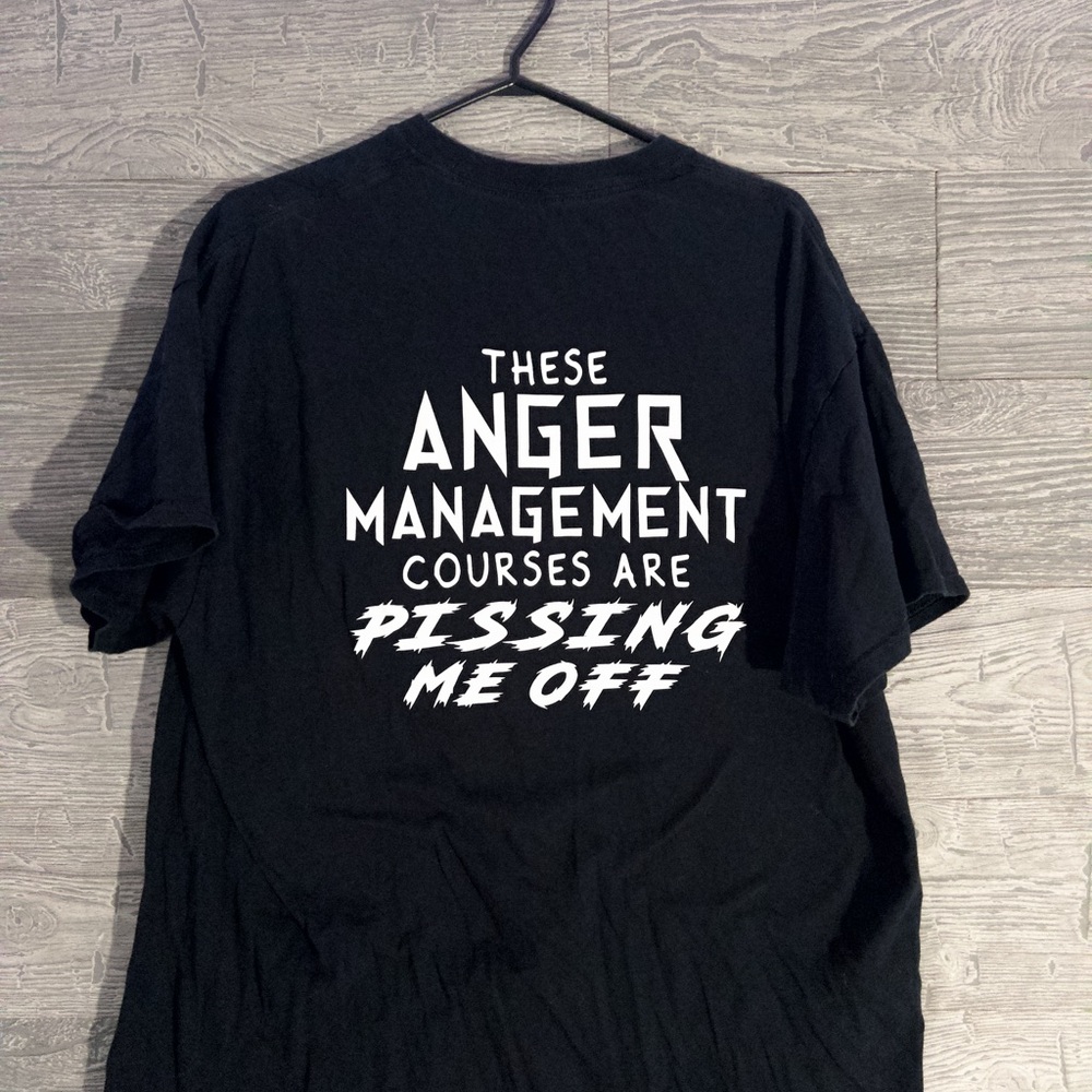 Gildan Black Graphic Men's Shirt